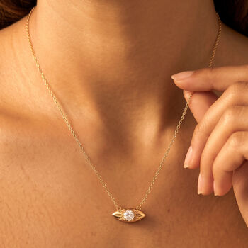 Gold Reversible Evil Eye Necklace, 3 of 8