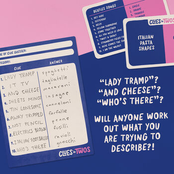 Clues In Twos | The Speedy Party Game Of Two Word Clues, 3 of 6