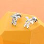 Turtle Stainless Steel Ear Studs, thumbnail 1 of 2