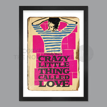 Crazy Little Thing Called Love Music Poster Print, 4 of 4