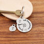 10th Anniversary Gift Shared Memories Pewter Keyring, thumbnail 4 of 7