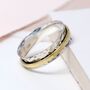 Personalised Dainty Sterling Silver Brass Spinner Ring, thumbnail 2 of 11
