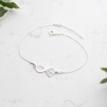 Baby Shower Gifts, Baby Feet Bracelet In Silver, 2 of 5