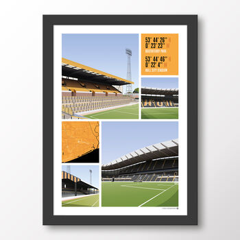 Views Of Boothferry Park And Hull City Stadium Poster, 7 of 7