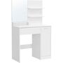 Vanity Table With Mirror, Shelves, And Drawer Storage, thumbnail 8 of 8