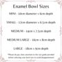 Personalised Enamel Sweets Bowl, thumbnail 6 of 8