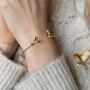 Fable Enamel Flying Robin And Mistletoe Bangle, thumbnail 4 of 7