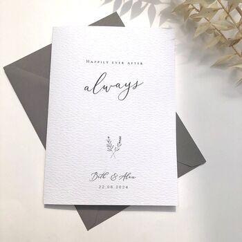 Wedding Card Happily Ever After Script, 6 of 6