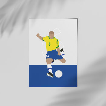 Roberto Carlos Brazil Football Poster, 2 of 3