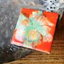 Sold Flowery Design Ceramic Coasters | Set Of Two/Four, thumbnail 4 of 8