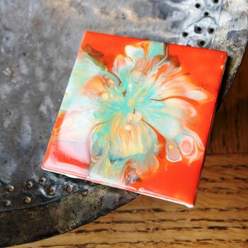 Sold Flowery Design Ceramic Coasters | Set Of Two/Four, 4 of 8