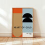 Heart Of Gold Retro Nursery Giclée Retro Art Print, thumbnail 2 of 4