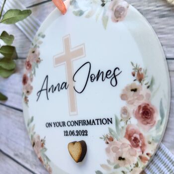First Holy Communion Personalised Keepsake Plaque, 2 of 3