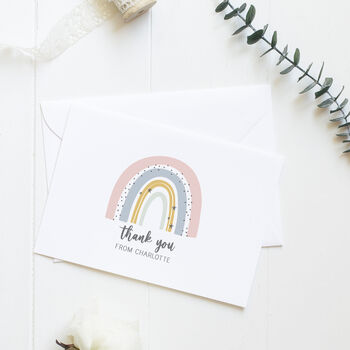 Rainbow Thank You Cards Pack Of Eight, 2 of 4