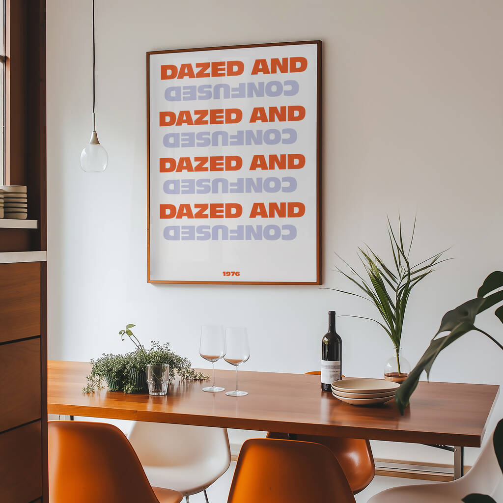 Dazed And Confused Giclée Retro Art Print, 1 of 3