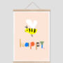 Bee Happy Art Print, thumbnail 1 of 7