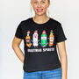 'Christmas Spirits' Ladies Christmas T Shirt, thumbnail 5 of 6