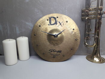 Real Cymbal Clock 13' Inch, 2 of 5