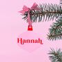 Personalised Colourful Bauble Christmas Tree Decoration, thumbnail 2 of 5