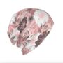 Chemo Headwear Beanie Hat Bandana Grey Pink White Flowers Super Soft, thumbnail 3 of 6