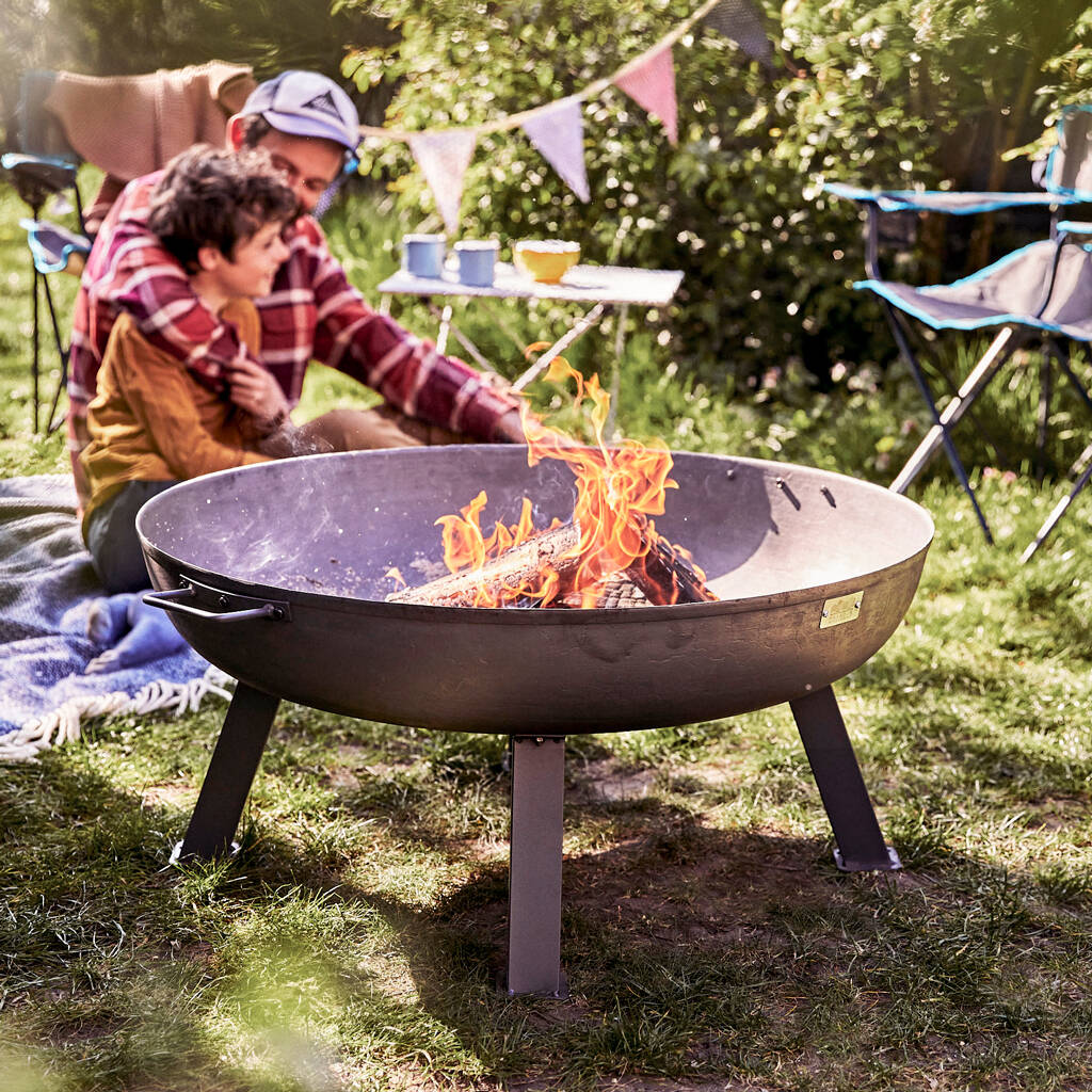 Steel Fire Pits Available In Three Sizes, 1 of 6