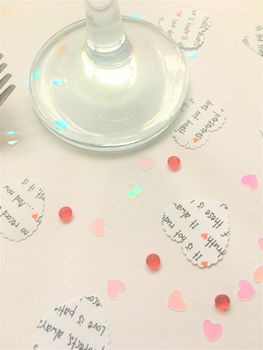 'Love Is Patient' Heart Table Confetti, 4 of 4