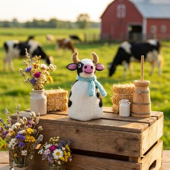 Handmade Felt Barnyard Buddies Tree Toppers, 11 of 12