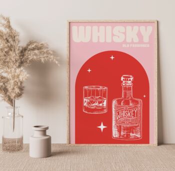 Set Of Six Cocktail Gallery Wall Print Pack, 4 of 7