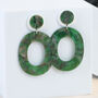 Bold Acrylic Hoop Earrings, thumbnail 1 of 9