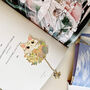 Personalised Kitty Flower Bouquet Butterfly Bookmark, thumbnail 3 of 9