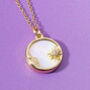 Mother Of Pearl Moon And Star Necklace, thumbnail 1 of 8