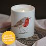 Personalised Robin Candle, thumbnail 1 of 5