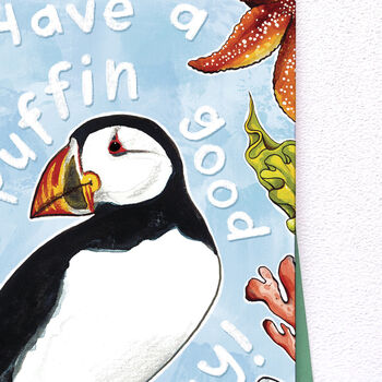 Have A Puffin Good Birthday Card, 2 of 5