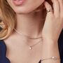 Freshwater Pearl And Sterling Silver Necklace, thumbnail 3 of 5