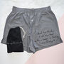 Personalised Love Note, Wedding/Anniversary Gift Boxers, thumbnail 1 of 6