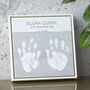 Baby Hand And Footprint Colour Wash Framed Tile, thumbnail 4 of 5