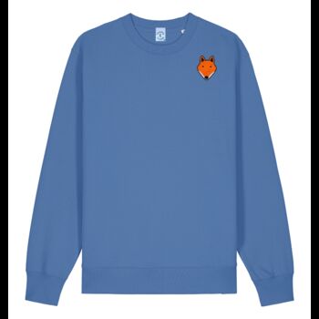 Unisex Organic Cotton Embroidered Fox Sweatshirt, 5 of 12