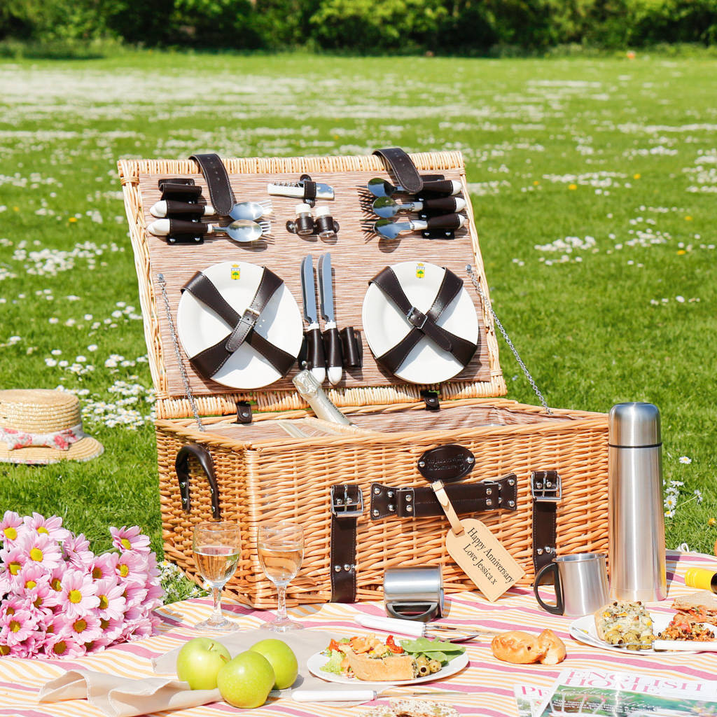 Rocamadour Luxury Six Person Wicker Picnic Hamper By Dibor