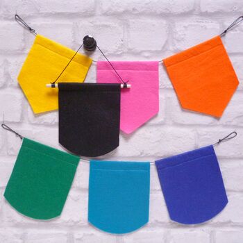 Felt Flag And Letter Of Your Choice Diy Sewing Kit, 12 of 12