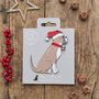 Christmas Boxer Dog Pin Badge, thumbnail 10 of 12