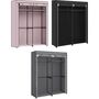 Collapsible Fabric Wardrobe With Rails Clothes Storage, thumbnail 8 of 8