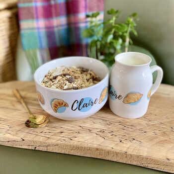 Pastries And Croissants Personalised Cereal Bowl, 5 of 9