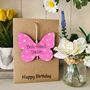 Personalised Best Friend Wooden Butterfly Birthday Card, thumbnail 2 of 5