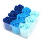 Set Of Nine Soap Flowers Blue Wedding Roses, thumbnail 4 of 4