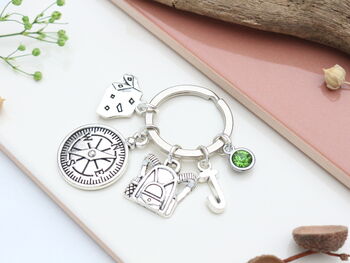 Personalised Camping Keyring Scouts And Guides, Hiking Gift, 6 of 8