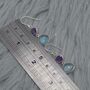 Amethyst Blue Topaz Silver Earrings, thumbnail 7 of 7