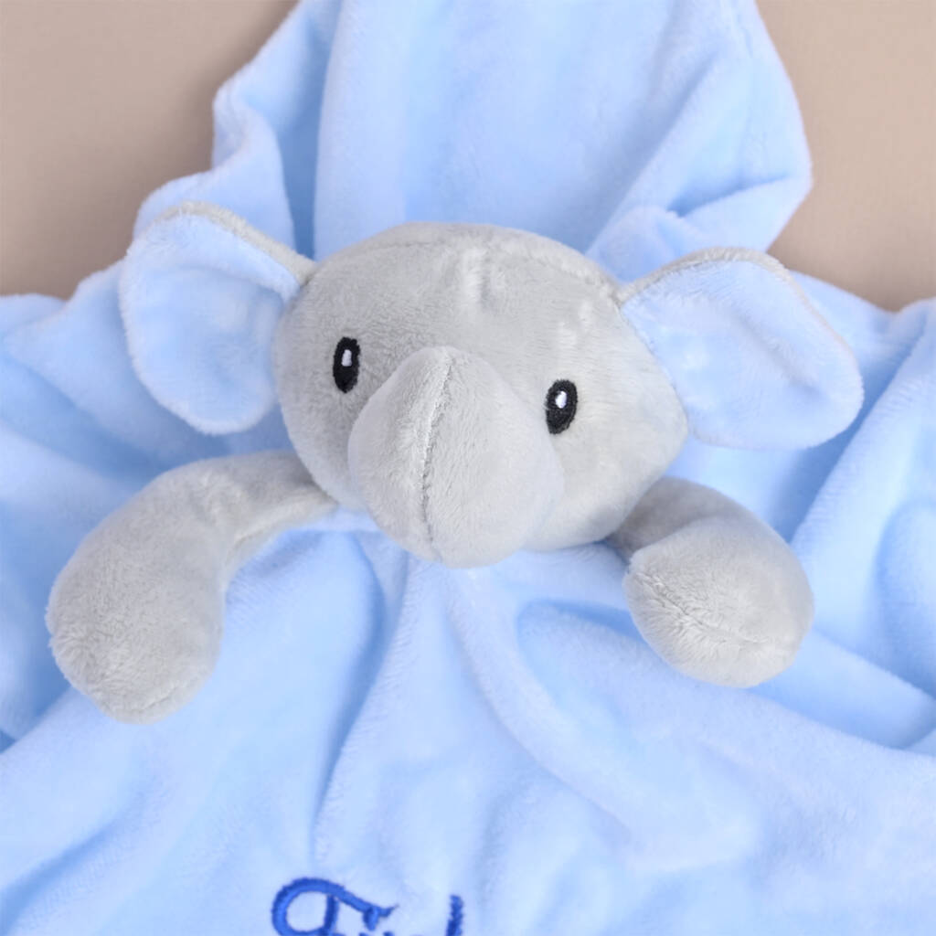 Personalised Baby Blue Elephant Comforter By KEEDD