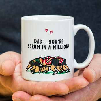 'Scrum In A Million' Rugby Mug For Dad, 3 of 3