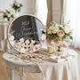 Blush Flowers Wedding Drop Frame Guest Book Alternative, thumbnail 2 of 4