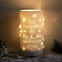 Personalised First Christmas As Mr And Mrs LED Light, thumbnail 2 of 7